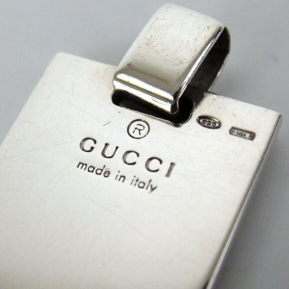 Gucci Virgo Pendant On Black Leather Cord Necklace - Picture 4 of 6